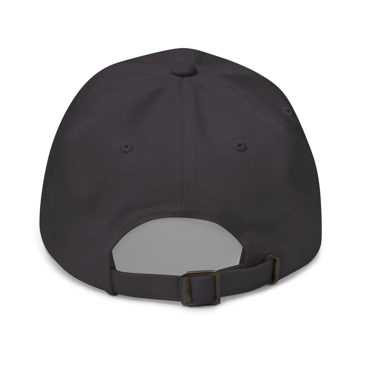 Tropical Moose Embroidered Dad Hat in Dark Grey, back view