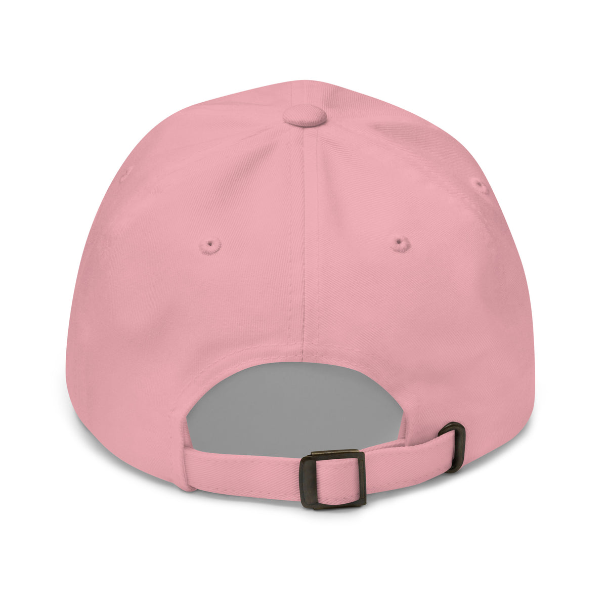 Tropical Moose Embroidered Dad Hat in Pink, back view