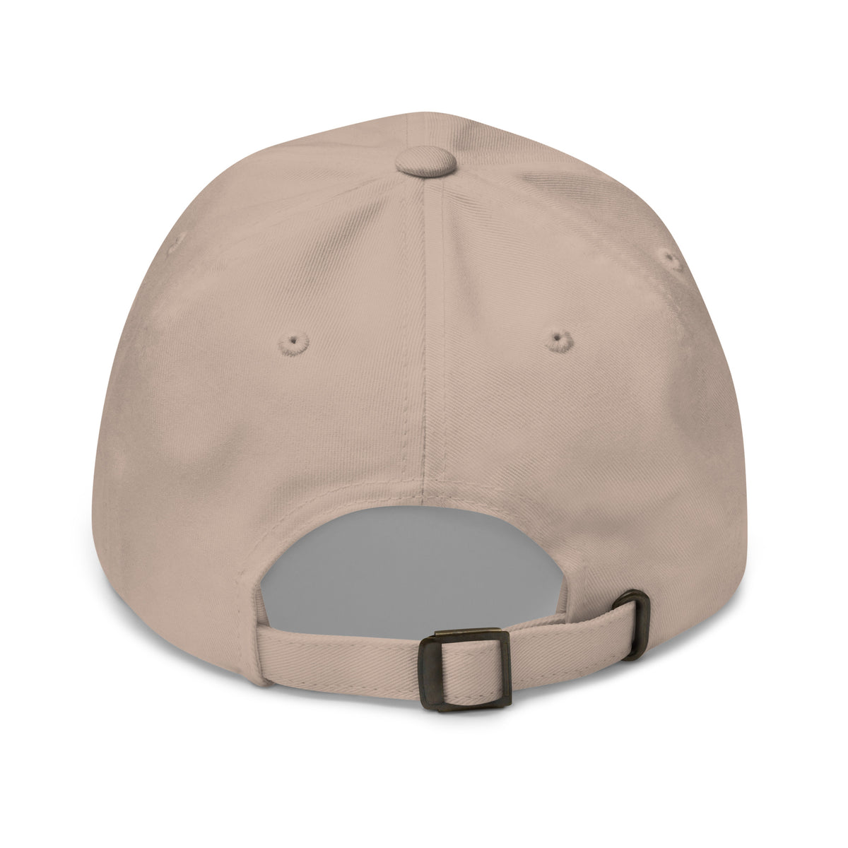 Tropical Moose Embroidered Dad Hat in Stone, back view