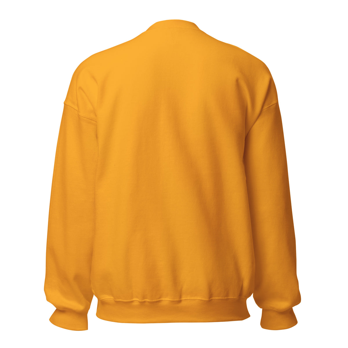 Tropical Moose Embroidered Crewneck in Gold, back view