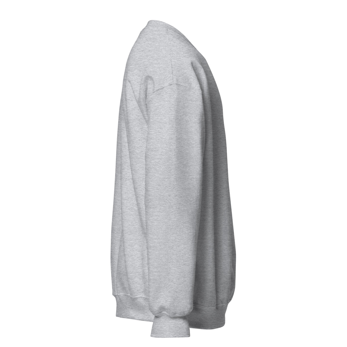 Tropical Moose Script Crewneck in Sport Grey, right side view