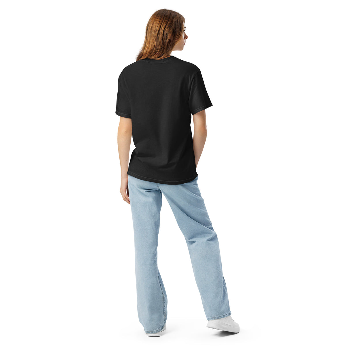 Surf Moose Classic Tee in Black, back view