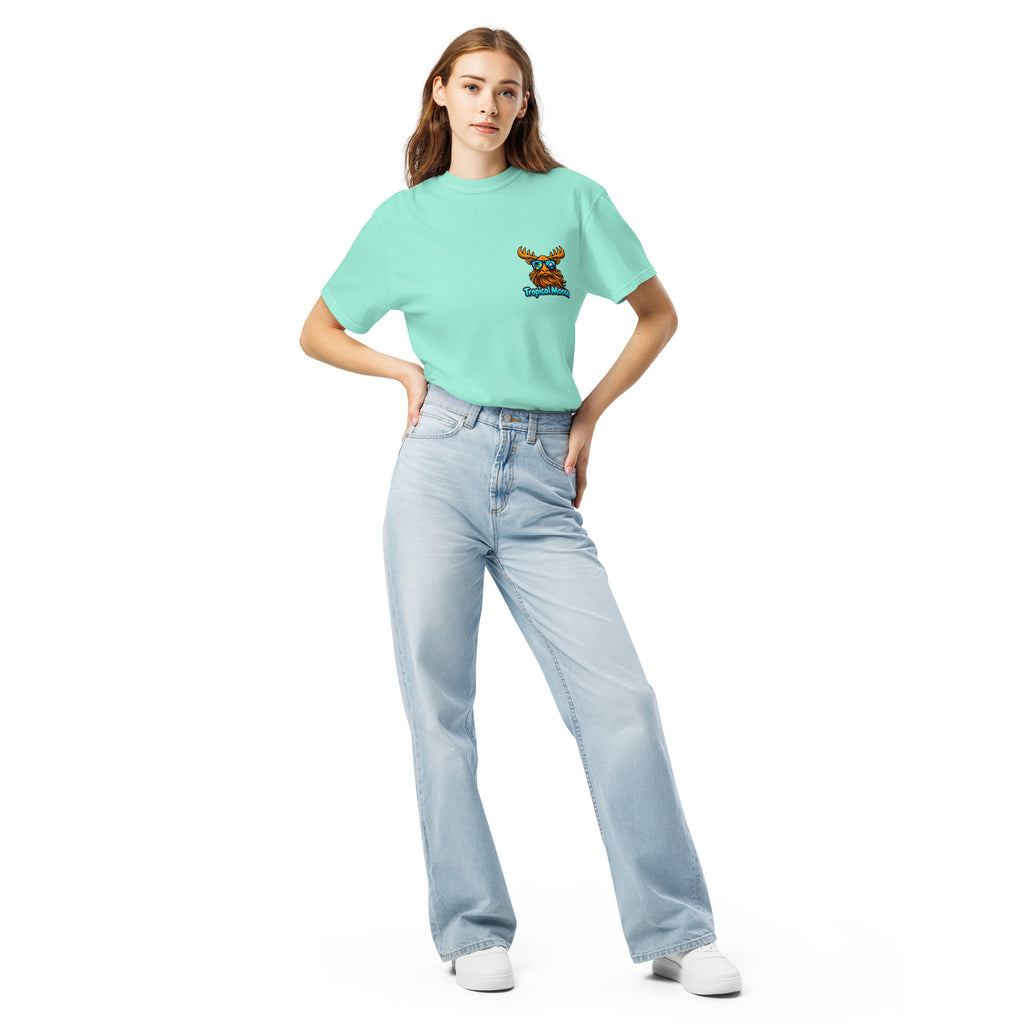 Surf Moose Classic Tee in Chalky Mint, front view
