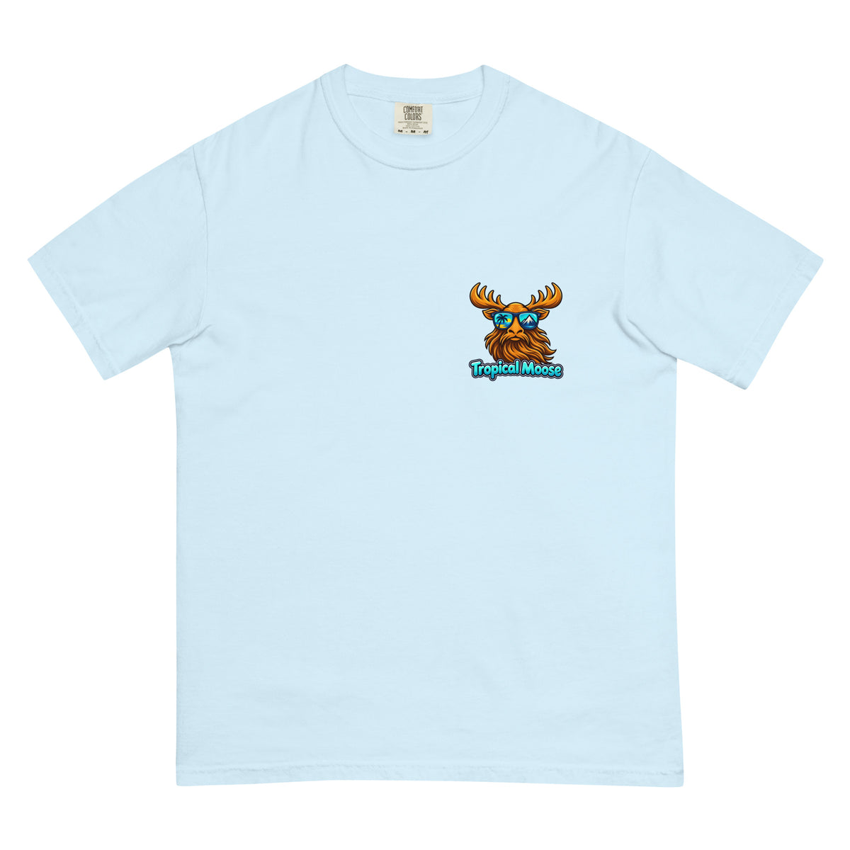 Surf Moose Classic Tee in Chambray, front view