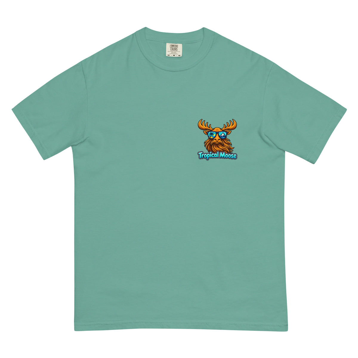 Surf Moose Classic Tee in Seafoam, front view