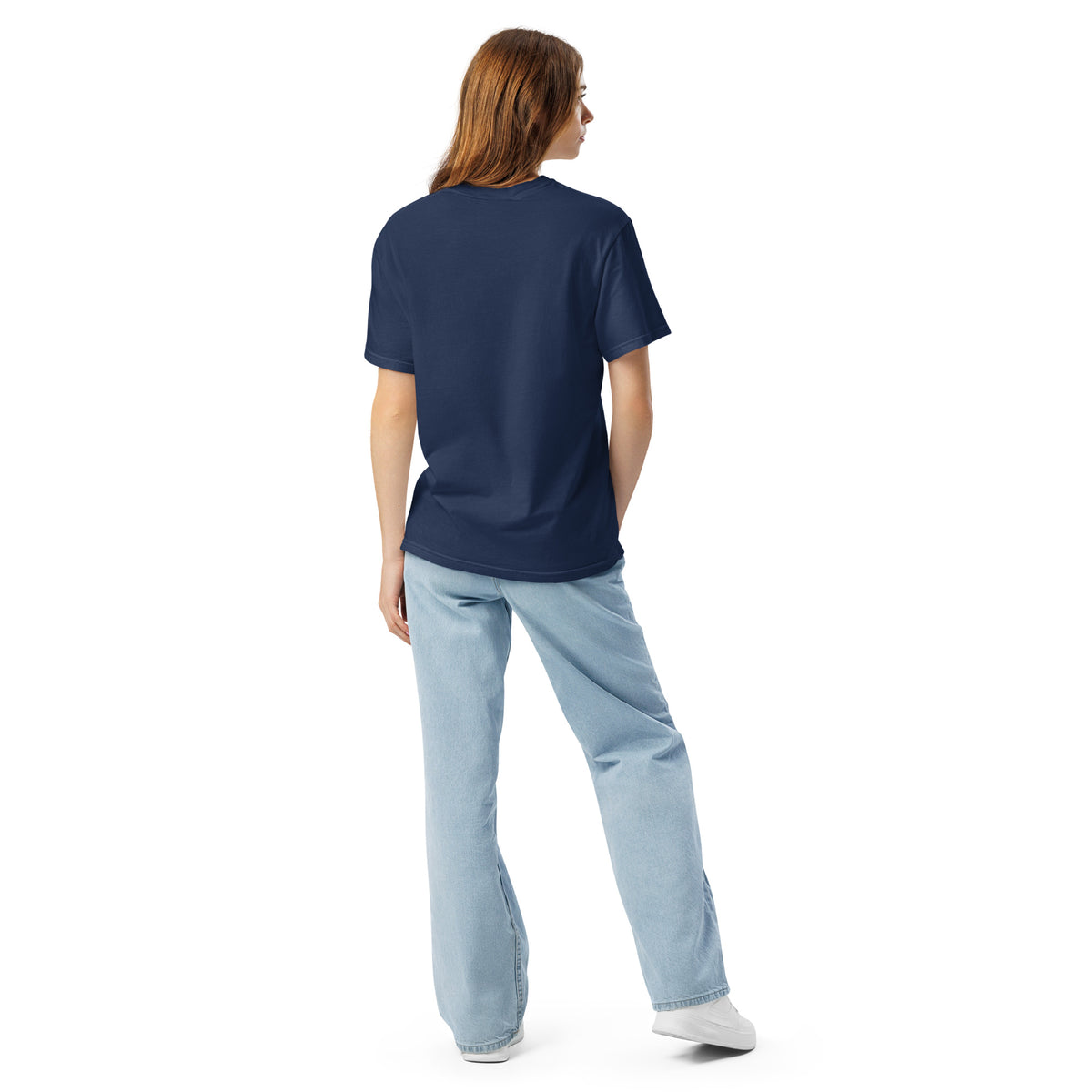 Surf Moose Classic Tee in True Navy, back view