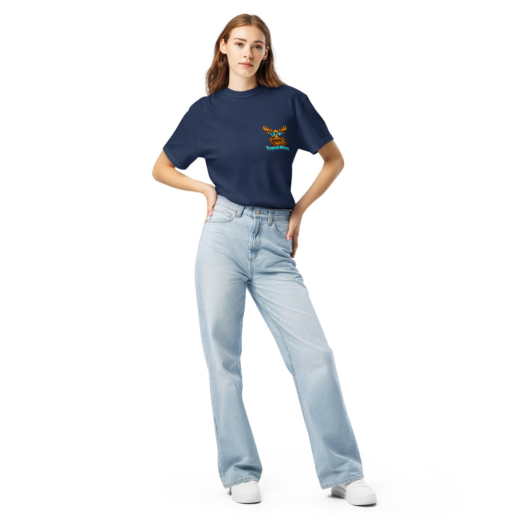 Surf Moose Classic Tee in True Navy, front view