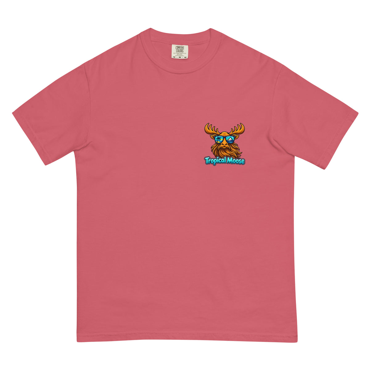 Surf Moose Classic Tee in Watermelon, front view