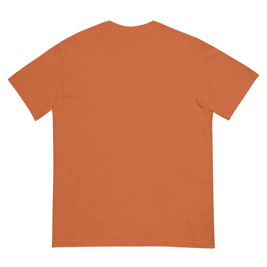 Surf Moose Classic Tee in Yam orange, back view