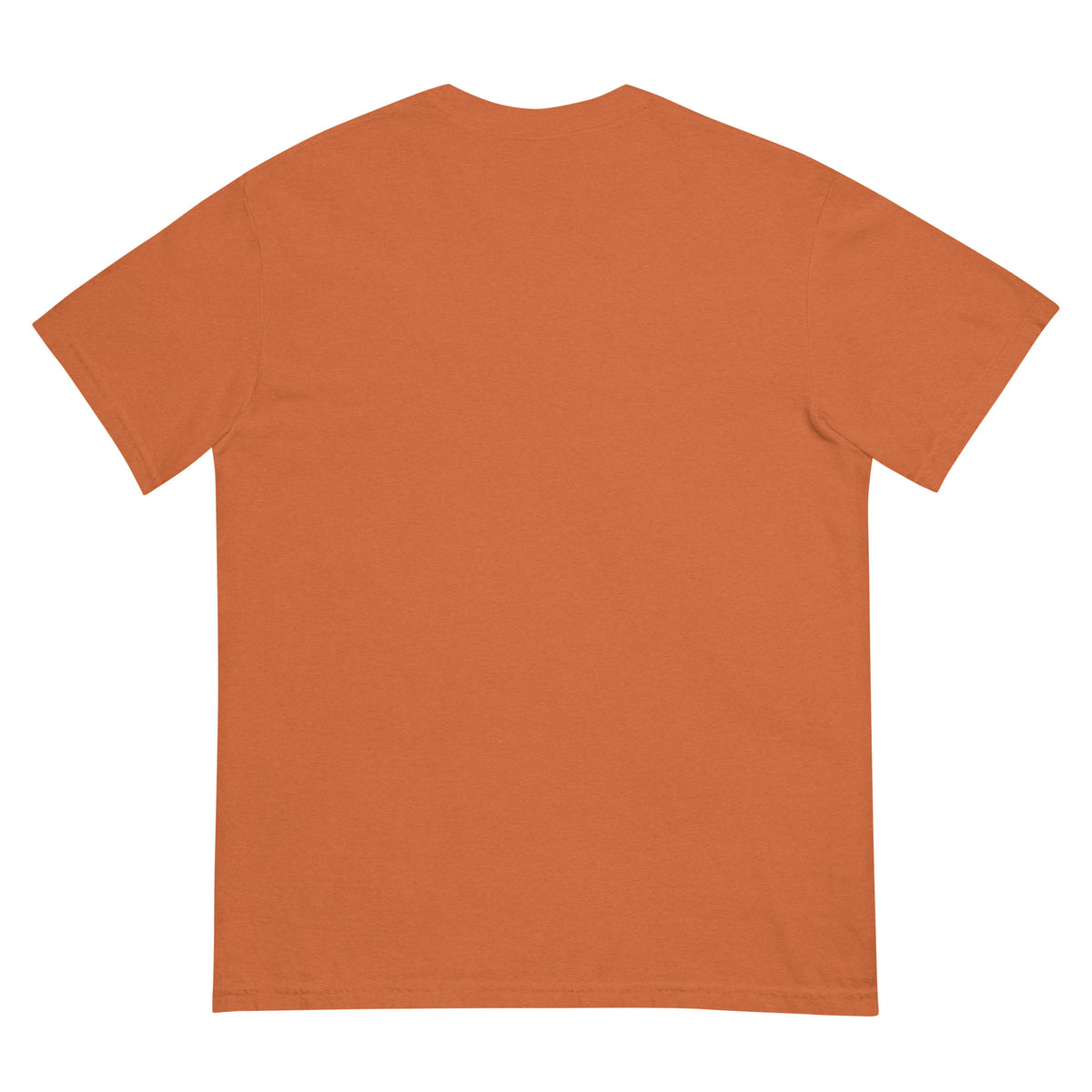 Surf Moose Classic Tee in Yam orange, back view